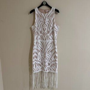 [Endless Rose] White Lace Fringe Dress Size M